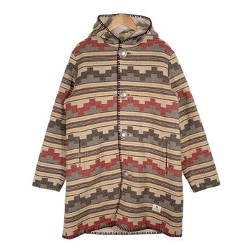 NEIGHBORHOOD ネイバーフッド 15AW TIPI WE-COAT ネイティブ柄 フーデッドコート コンチョボタン 152ARNH-JKM03 Size L 福生店