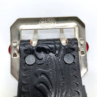 ATTRACTIONS アトラクションズ ACE WESTERN BELTS エースウエスタンベルト A20032 Studded and Jeweled Belt スタッズ ジュエリー ベルト ブラック size34 瑞穂店