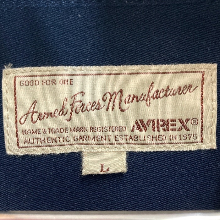 AVIREX アヴィレックス 6175148 USAF 70th ANNIVERSARY ミリタリーシャツ ネイビー sizeL 瑞穂店
