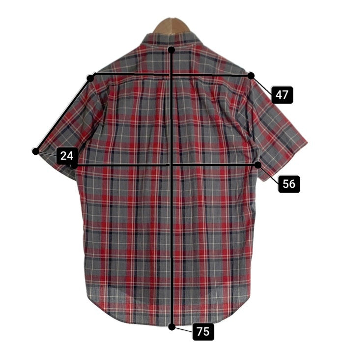 SUGAR CANE シュガーケーン 砂糖黍 シアサッカー チェック 半袖 ワークシャツ ホワイト SC31658 Size M 福生店