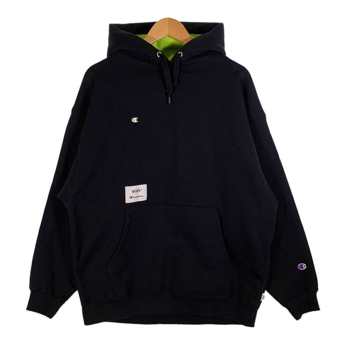 WTAPS ダブルタップス 22AW Champion チャンピオン Academy Hooded 刺繡 プルオーバースウェットパーカー 222HBCHD-CSM04S Size L 福生店