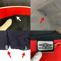 00's UMBRO アンブロ マンチェスターユナイテッド トラックスーツ ジャケット パンツ セット ポリエステル ブラック Size M 福生店