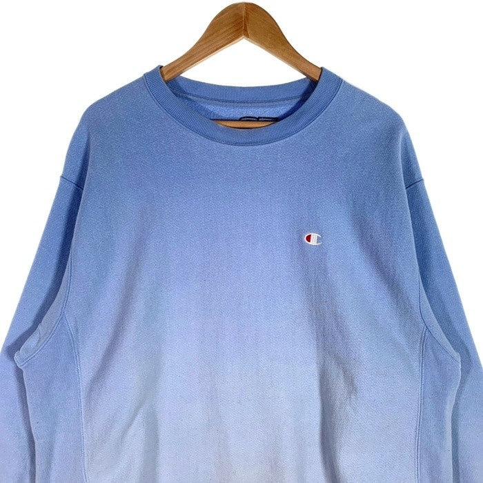 00's~ Champion チャンピオン リバースウィーブ クルーネックスウェットトレーナー ライトブルー S2315 E13 Size XL 福生店