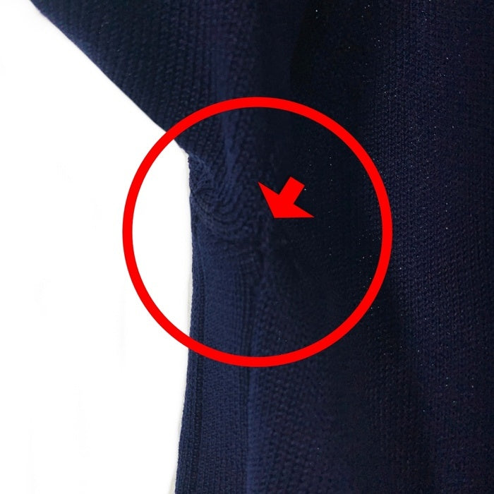 60-70's JCPenny ジェイシーペニー ニット ポロシャツ 半袖 ネイビー Size L 福生店
