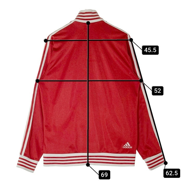 adidas アディダス ジャージ トラックジャケット  LIVERPOOL リヴァプール 3ライン 刺繍 レッド sizeO 瑞穂店