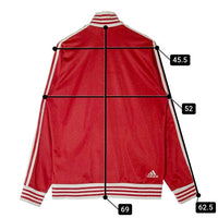 adidas アディダス ジャージ トラックジャケット  LIVERPOOL リヴァプール 3ライン 刺繍 レッド sizeO 瑞穂店