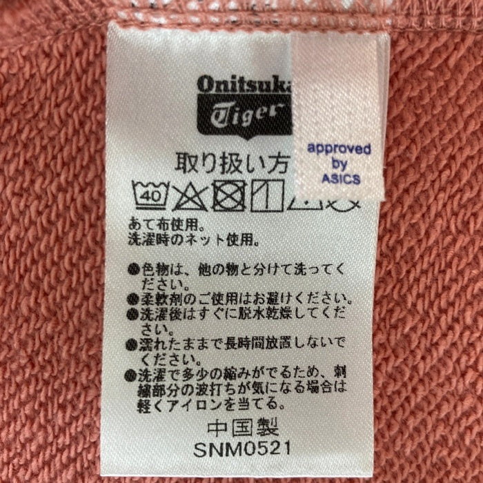 Onitsuka Tiger オニツカタイガー 虎刺繍 スウェットトレーナー ピンク sizeS 瑞穂店
