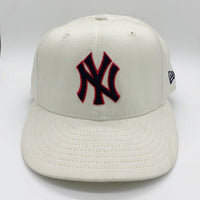 90's New Era ニューエラ 59FIFTY MLB ニューヨーク・ヤンキース ウールベースボールキャップ ホワイト USA製 Size 7 3/8 (58.7cm) 福生店