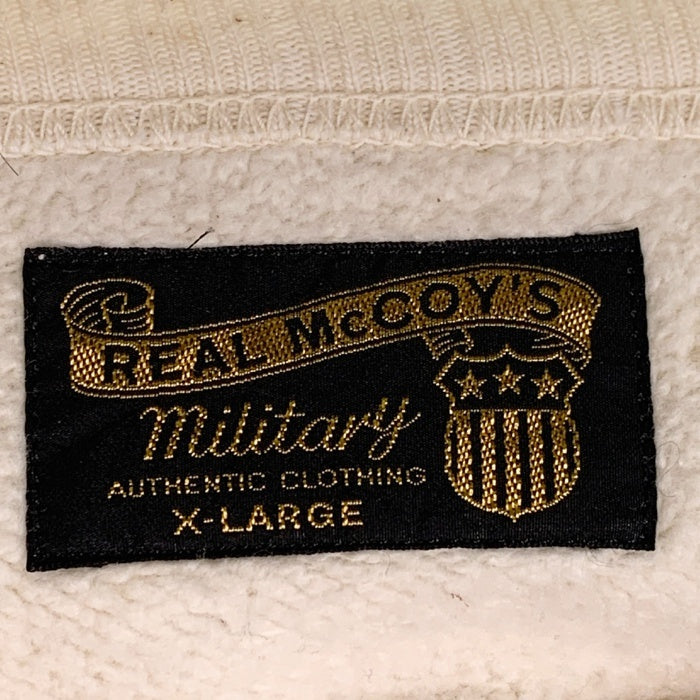 The Real McCoy's リアルマッコイズ MILITARY POCKET SWEATSHIRT ミリタリーポケット スウェットシャツ トレーナー オートミール MC21103 Size XL 福生店