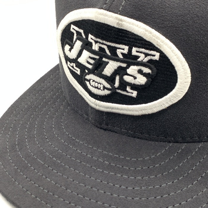90's New Era ニューエラ NFL ニューヨーク・ジェッツ 59FIFTY ベースボールキャップ ブラック コットン USA製 Size 7 5/8 (60.6cm) 福生店