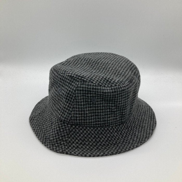 STUSSY ステューシー 1321052 WOOL CHECK BIG STOCK BUCKET HAT ウール チェック ビッグ ストック バケットハット グレー sizeL/XL 瑞穂店