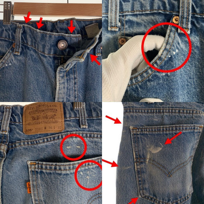 90`s Levi`s リーバイス 505 テーパードデニムパンツ インディゴ 40505-0215 USA製 97年 Size W36 L32 福生店
