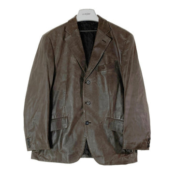 Paul Smith ポールスミス 2275LJ 3B レザー テーラードジャケット ブラウン sizeL 瑞穂店