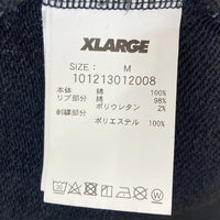 XLARGE エクストララージ パイル刺繍 バイカラー スウェットトレーナー ブラック×イエロー sizeM 瑞穂店