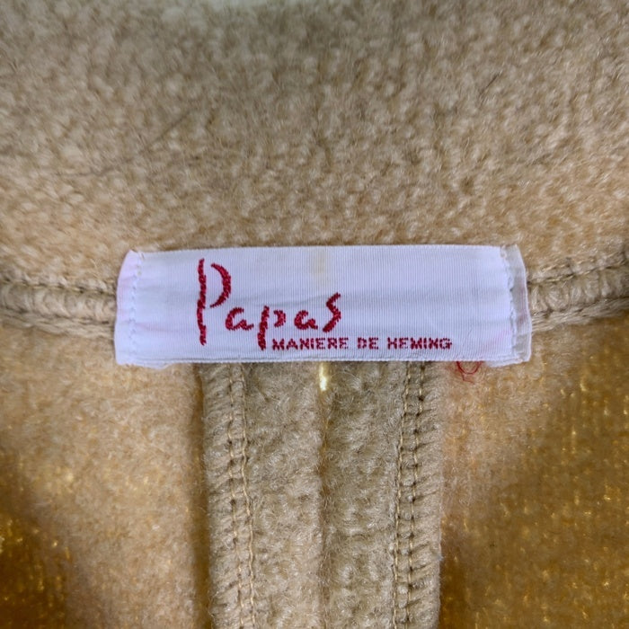 PAPAS パパス ウールコート ジャケット ベージュ Size L相当 福生店