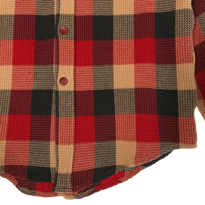 SUGAR CANE シュガーケーン バッファローチェックシャツ ワッフルコットン レッド M品番 Size M 福生店