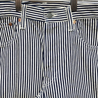 SCYE Basic サイベーシックス ストライプパンツ ネイビー size27 瑞穂店