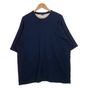 Nautica ノーティカ ダブルフェイス Tシャツ グレー ネイビー TOO BIG Size XXL 相当 福生店