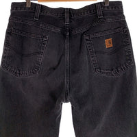 Carhartt カーハート Relaxed Fit ブラックデニムパンツ テーパード 100065-001 Size 34×32 福生店