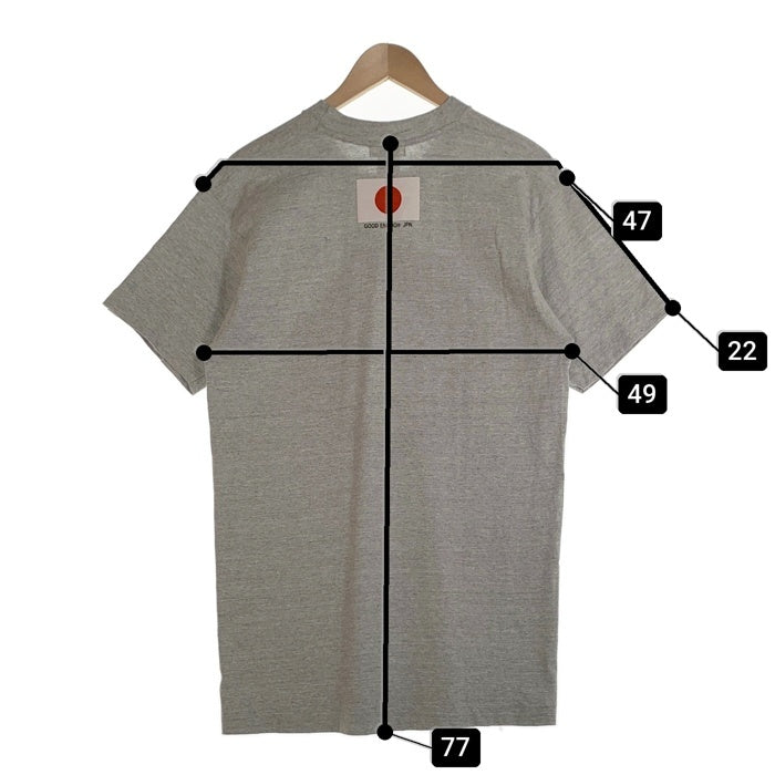 90's GOODENOUGH グッドイナフ 日の丸 半袖 Tシャツ グレー Size L 福生店