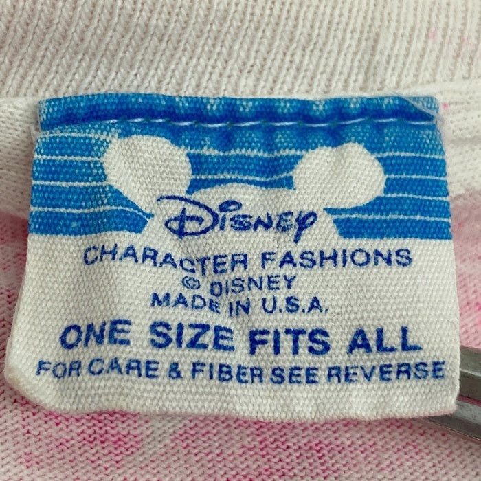 Disney ディズニー USA製 シングルステッチ 総柄 タイダイ風 グラデーション Tシャツ ピンク×ブルー sizeF 瑞穂店