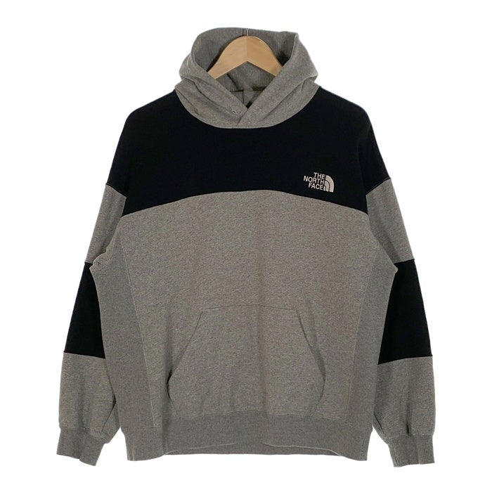 THE NORTH FACE ノースフェイス Nuptse Sweat Hoodie ヌプシスウェットフーディ プルオーバーパーカー グレー ブラック NT12022R Size M 福生店