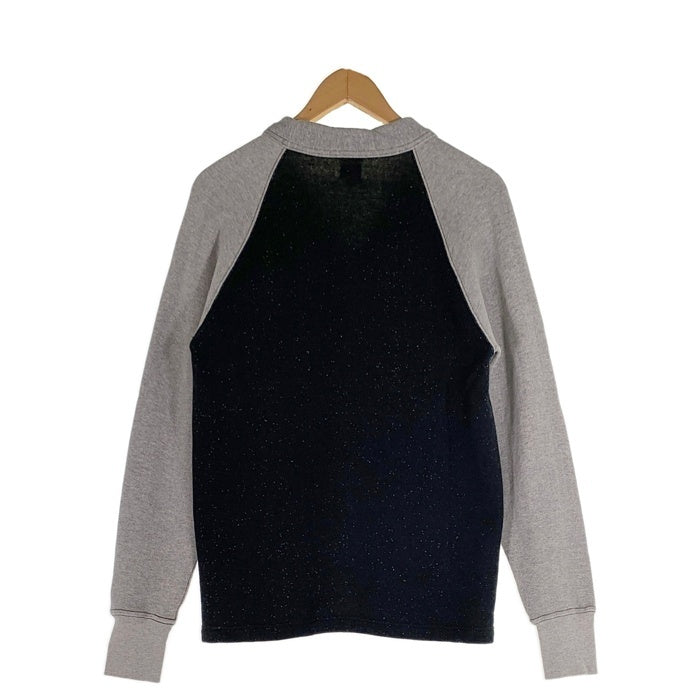 CUSHMAN クッシュマン 2トーン スウェットカーディガン グレー ブラック Size M 福生店