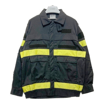 VIGILI DEL FUOCO イタリア 消防隊 ジャケット ブラック イエロー Size 52 瑞穂店