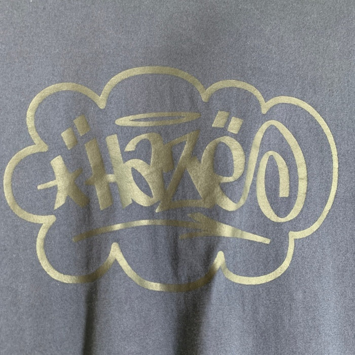 X LARGE エクストララージ ERIC HAZE エリックヘイズ LOGO S/S DYED TEE 製品染め プリントTシャツ ネイビー 149252011002 Size L 福生店