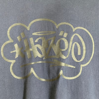 X LARGE エクストララージ ERIC HAZE エリックヘイズ LOGO S/S DYED TEE 製品染め プリントTシャツ ネイビー 149252011002 Size L 福生店