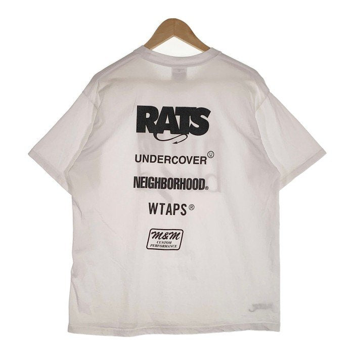 RATS ラッツ Full Blood T-SHIRT プリントTシャツ ホワイト 15周年記念 Size M 福生店