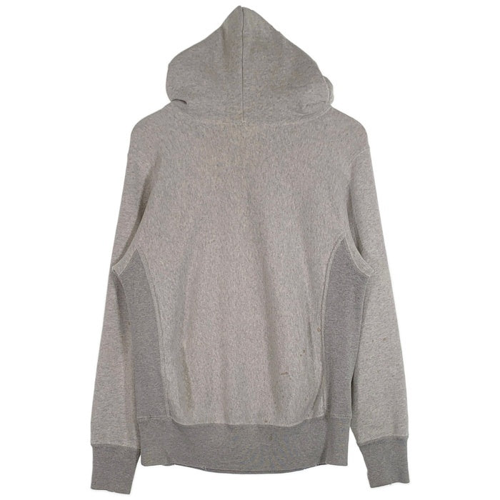 Champion チャンピオン REVERSE WEAVE リバースウィーブ プルオーバーパーカー フーディ 復刻 70s 単色緑タグ グレー Size M 福生店