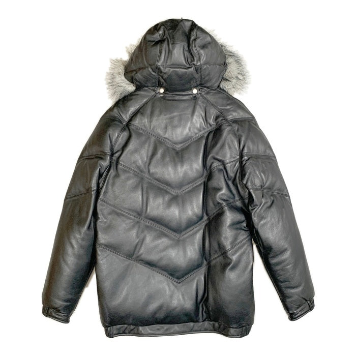 SUPREME シュプリーム 05AW Leather Down Jacket レザーダウンジャケット ブラック ファー Size L 福生店