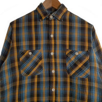 60's BIG MAC ビッグマック チェック フランネルシャツ イエロー ライトブルー ブラウン Size M 福生店