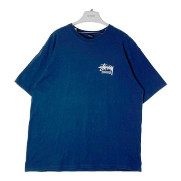 STUSSY ステューシー ハワイ限定 HONOLULU プリントTシャツ ネイビー sizeL 瑞穂店
