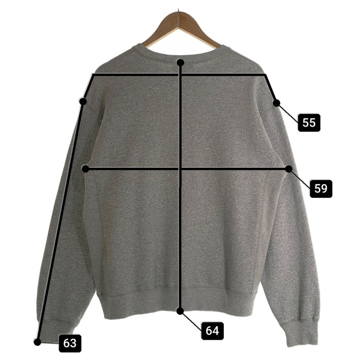THE BLACK EYE PATCH ブラックアイパッチ 取扱注意 クルーネック スウェット グレー Size M 福生店