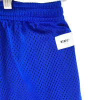 WTAPS ダブルタップス 19SS QB SHORTS POLY メッシュ ショートパンツ ブルー 191ATDT-CSM30 Size 03 瑞穂店