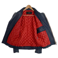 nano.universe ナノユニバース ラムレザー ダブルライダースジャケット ネイビー THERMO LIGHT NUC53LO0532SH Size S 福生店