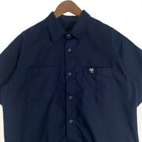 HARD LUCK ハードラック LADY G GUADALUPE BUTTON UP S/S WORK SHIRT レディー ジー グアダルーペ マリア ワークシャツ ネイビー Size M 福生店