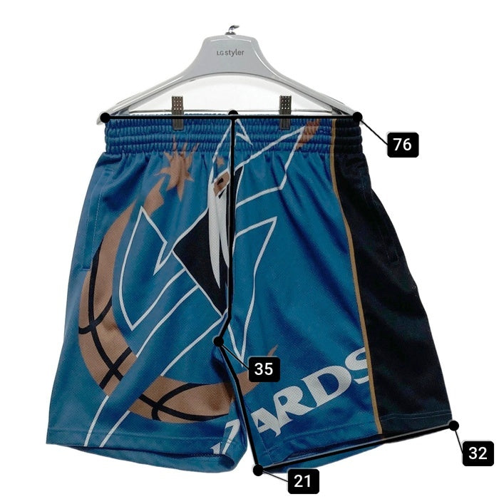 mitchell&ness ミッチェルアンドネス WIZARDS バスケットボール ハーフパンツ ライトブルー sizeM 瑞穂店