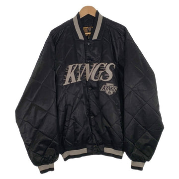 90's Majestic マジェスティック NHL  Los Angeles Kings ロサンゼルスキングス キルティング スタジャン ブラック Size XL 福生店