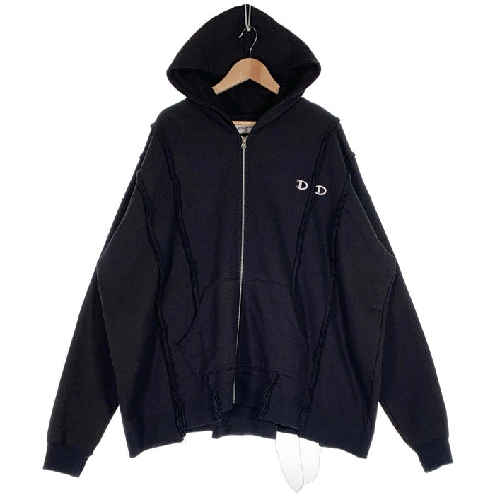 DISCOVERED ディスカバード DOCKING HOODIE ドッキングフーディー ジップアップパーカー ブラック チャンピオン別注 DC-B2-CU-12 Size 3 福生店
