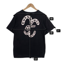 EVISU エヴィス GENES プリント Tシャツ ブラック Size 40 福生店
