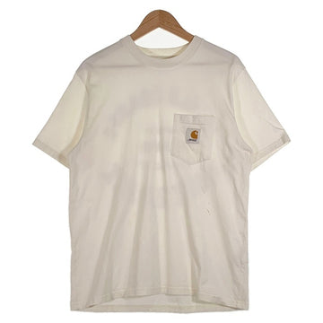Carhartt W.I.P カーハート AWAKE NY アウェイク POKET T-SHIRT ポケットTシャツ バックプリント ホワイト Size L 福生店