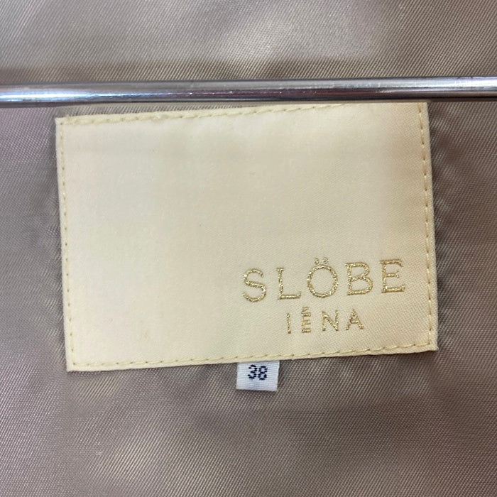 SLOBE IENA スローブイエナ レザーダブルライダースジャケット ベージュ size38 瑞穂店