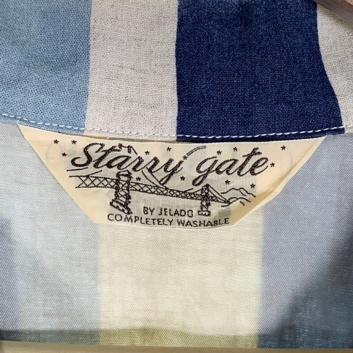 JELADO Starry Gate オープンカラー チェック 半袖 シャツ Starry Gate スターリーゲート ジェラード リネン コットン