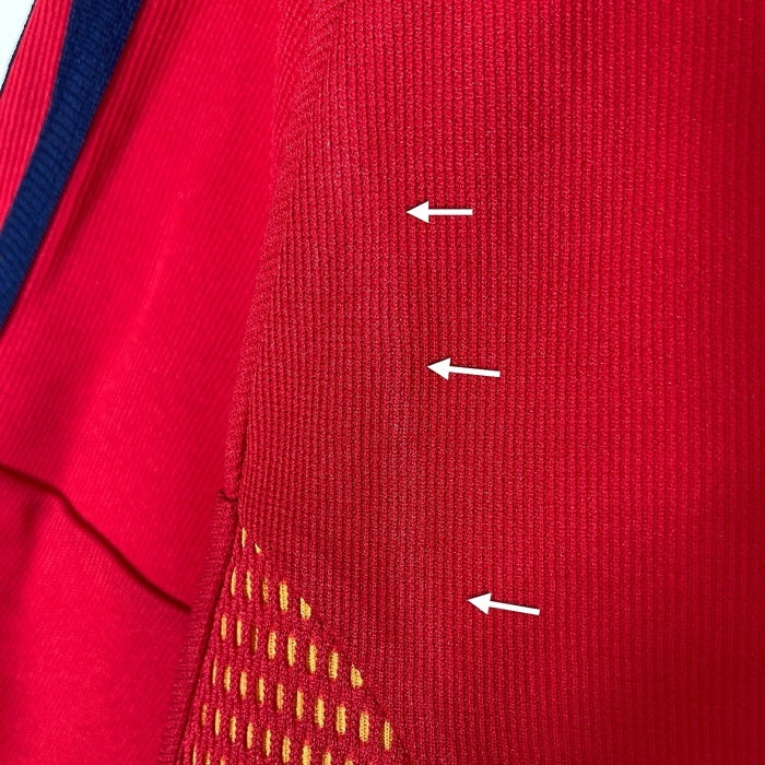 adidas アディダス スペイン代表 2002 サッカー ワールドカップ ホーム ユニフォーム  レッド sizeM 瑞穂店