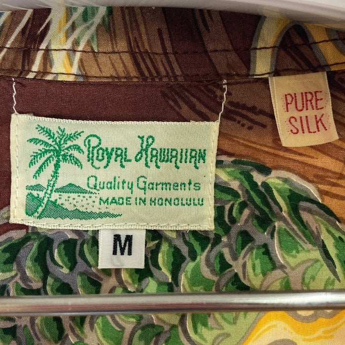 SUN SURF サンサーフ SS30692 SILK S/S SPECIAL EDITION ROYAL HAWAIIAN DRAGON アロハシャツ ブラウン sizeM 瑞穂店