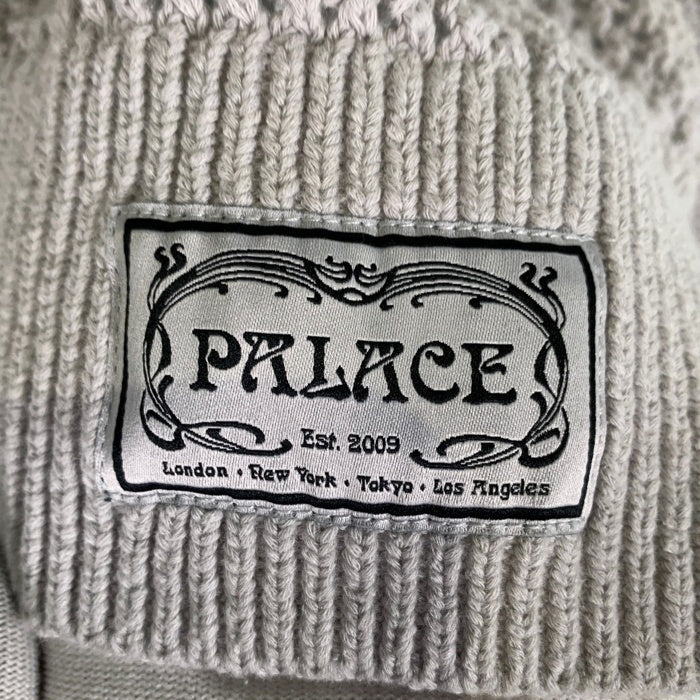 PALACE パレス 24SS RIB KNIT ジップアップ ニット ジャケット グレー Size L 福生店