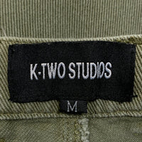 K-TWO STUDIOS Flared Cargo フレアカーゴパンツ 裾ファスナー オリーブ Size M 福生店